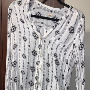 Long Sleeve Western Hollister Top